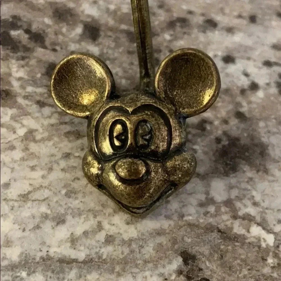 *Vintage * | Brass Mickey Mouse shower hooks - Picture 2 of 3